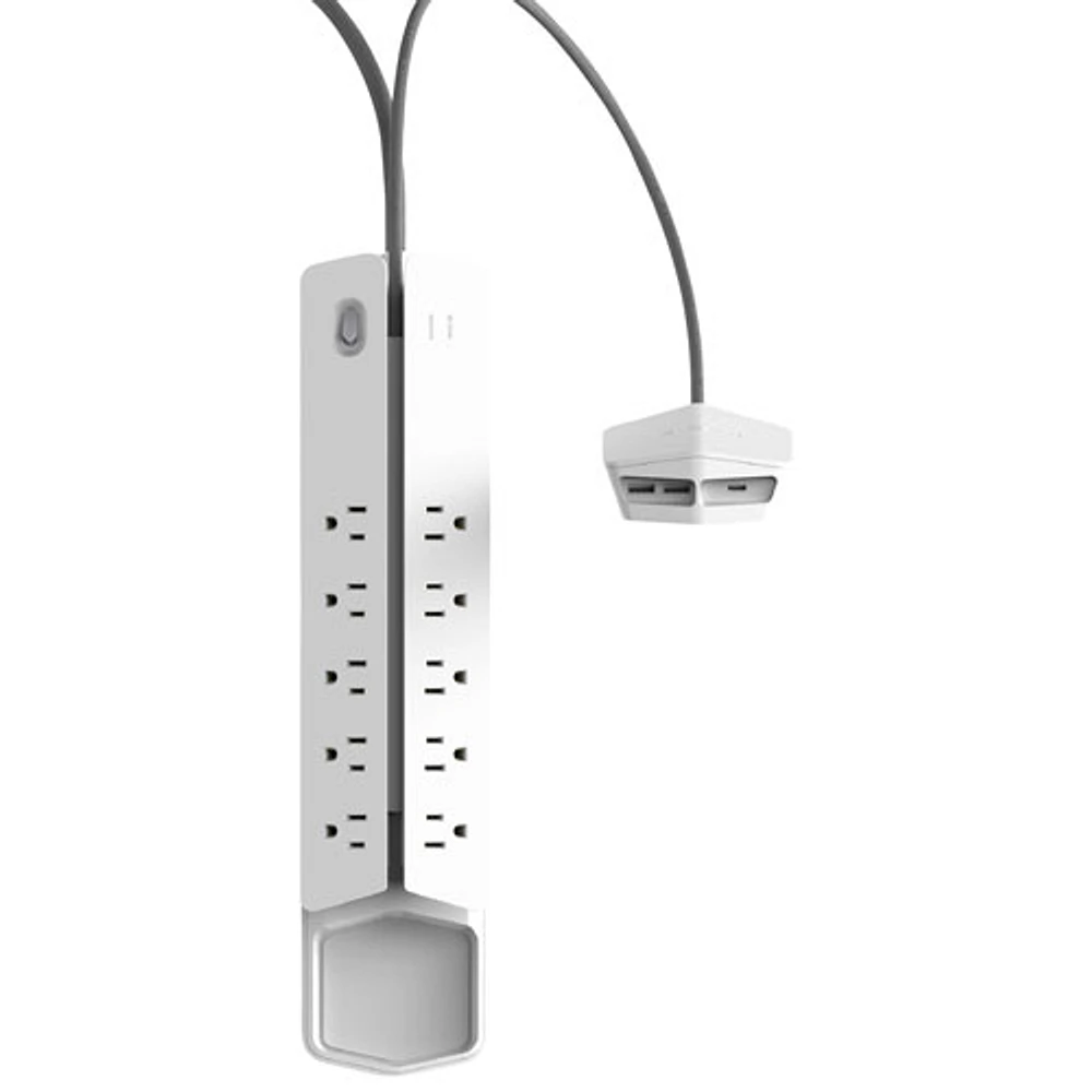 Monster Vertex XL 10-Outlet Surge Protector - White
