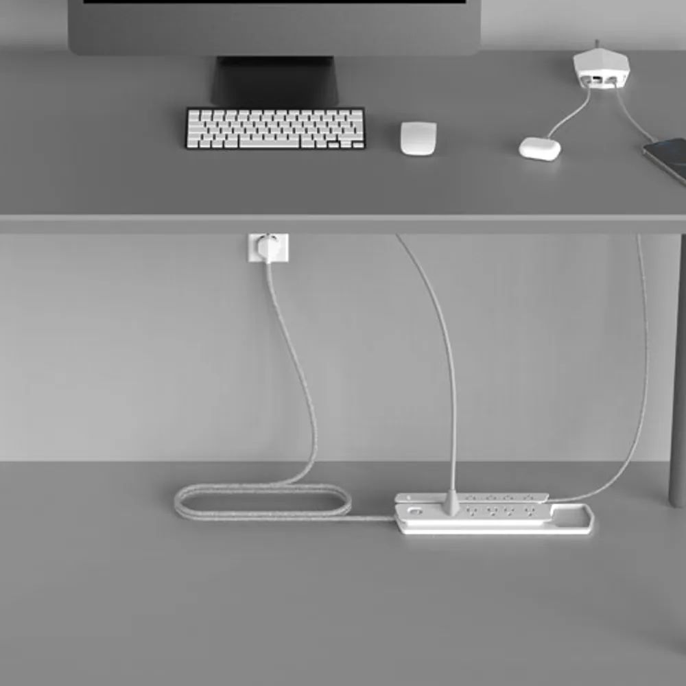 Monster Vertex XL 10-Outlet Surge Protector - White