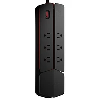Monster Power Center Vertex 6-Outlet Surge Protector - Black