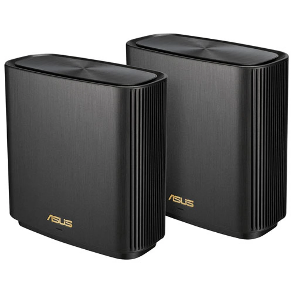 Système Wi-Fi 6 maillé de maison intégrale ZenWiFi XT9 d'ASUS - Ensemble de 2 - Noir