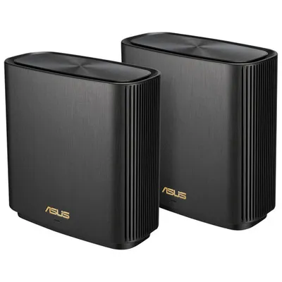 ASUS ZenWiFi XT9 Whole Home Mesh Wi-Fi 6 System - 2 Pack - Black