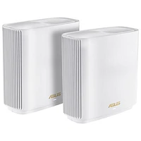 Système Wi-Fi 6 maillé de maison intégrale ZenWiFi XT9 d'ASUS - Ensemble de 2 - Blanc