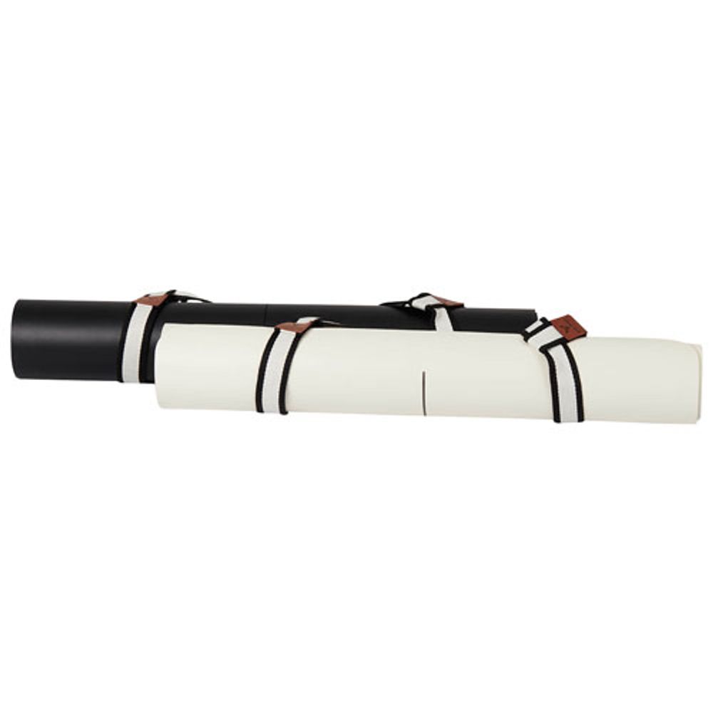 Yu-mn Luxury Yoga Mat with Strap - White