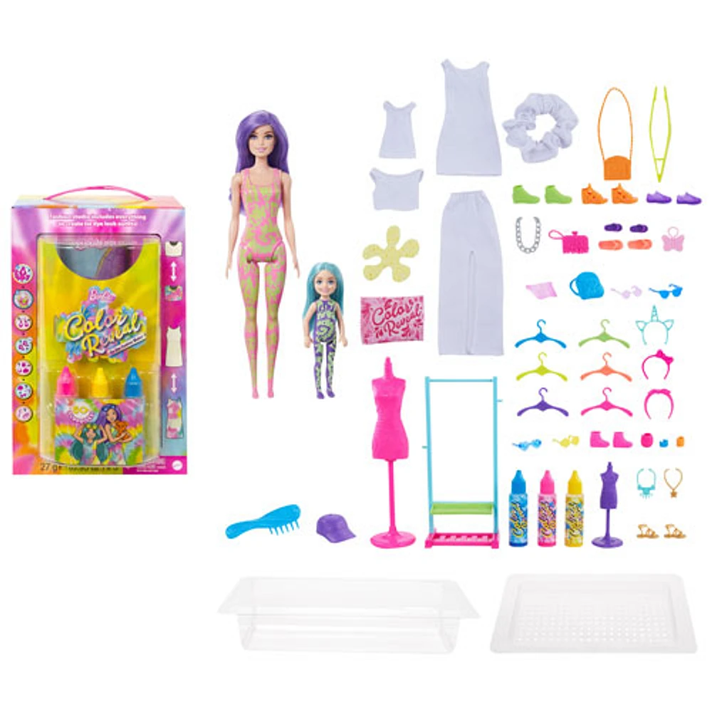 Jeu de poupée Barbie Colour Reveal Tie-Dye Fashion Maker de Mattel