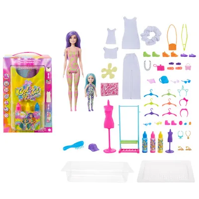 Mattel Barbie Colour Reveal Tie-Dye Fashion Maker Doll Playset