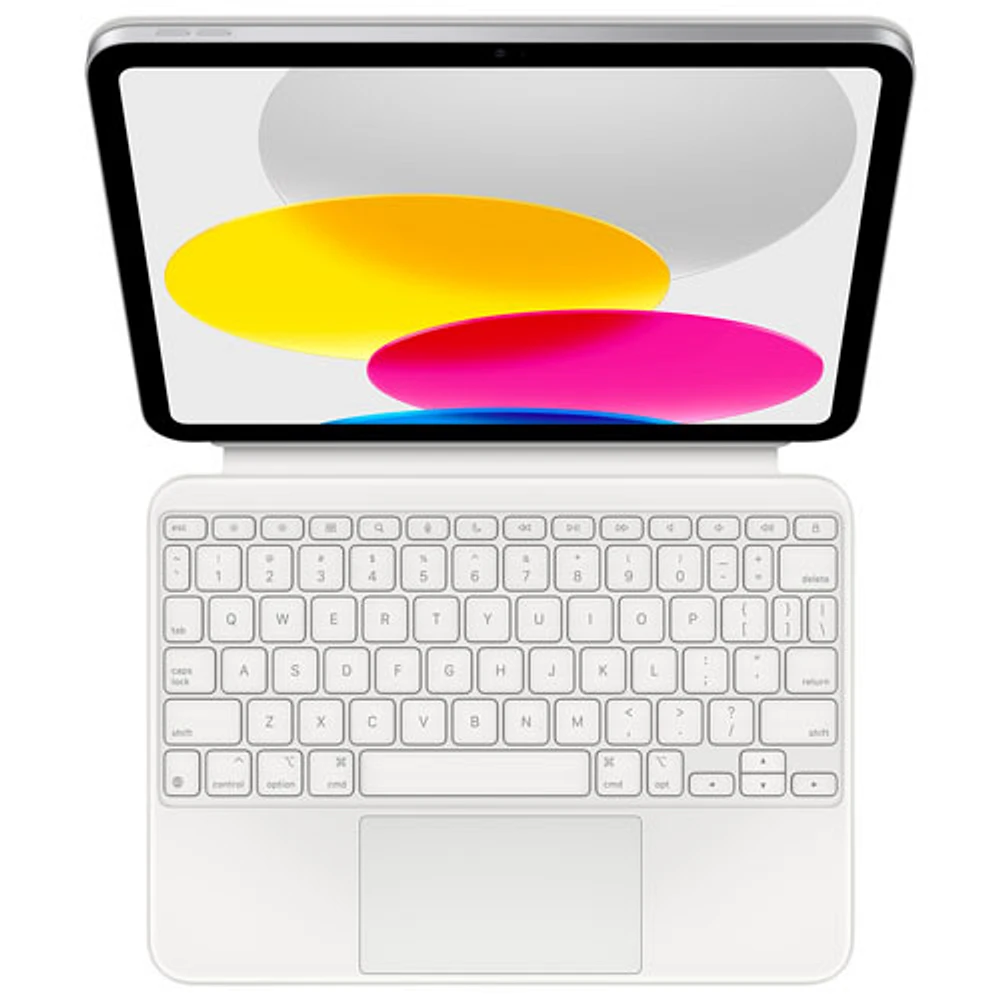 Magic Keyboard Folio pour iPad de 10,9 po d'Apple (10e génération) - Argenté - Français