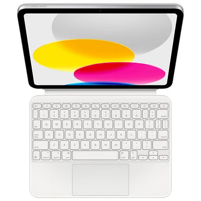 Magic Keyboard Folio pour iPad de 10,9 po d'Apple (10e génération) - Argenté - Français