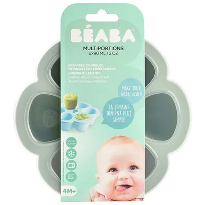 Beaba Silicone Multiportions Tray - 3oz - Sage
