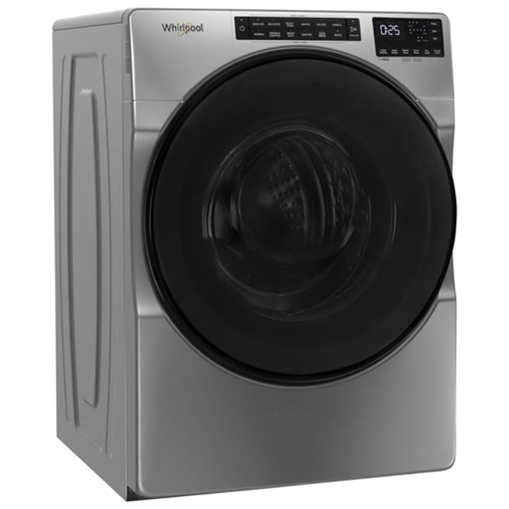 Whirlpool 5.8 Cu. Ft. High Efficiency Front Load Steam Washer (WFW6605MC) - Chrome Shadow