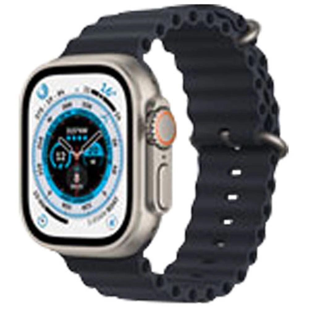 Bell Apple Watch Ultra (GPS + Cellular) 49mm Titanium Case with Midnight Ocean Band