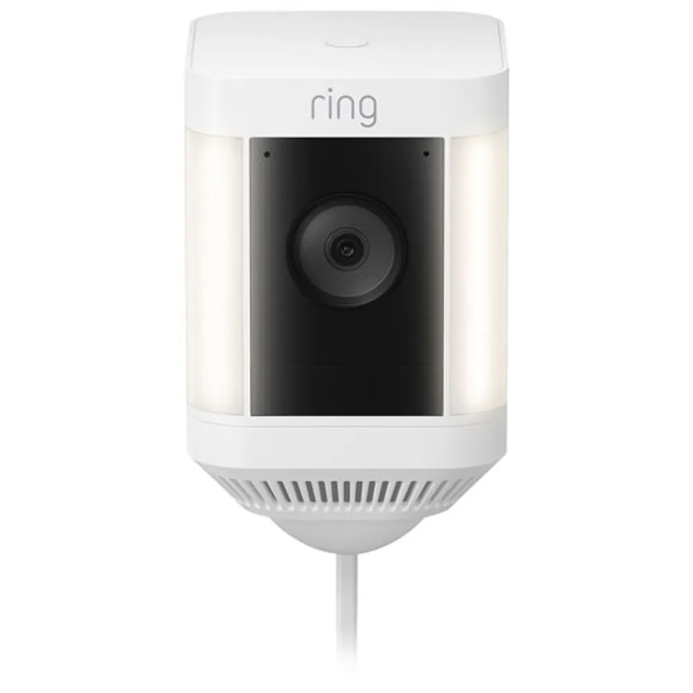 Ring Spotlight Cam Plus Wired 1080p HD IP Camera - White