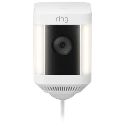 Ring Spotlight Cam Plus Wired 1080p HD IP Camera - White