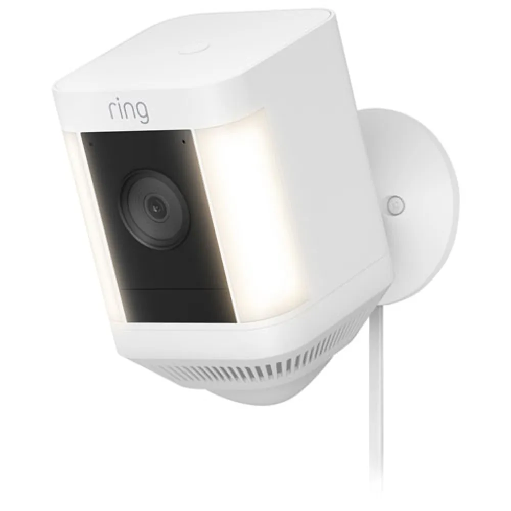 Ring Spotlight Cam Plus Wired 1080p HD IP Camera - White