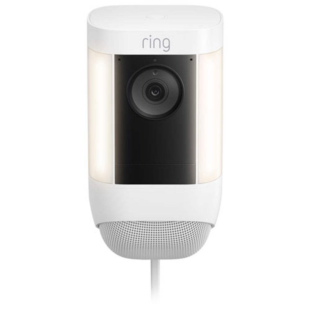 Ring Spotlight Cam Pro Wired 1080p HD IP Camera - White