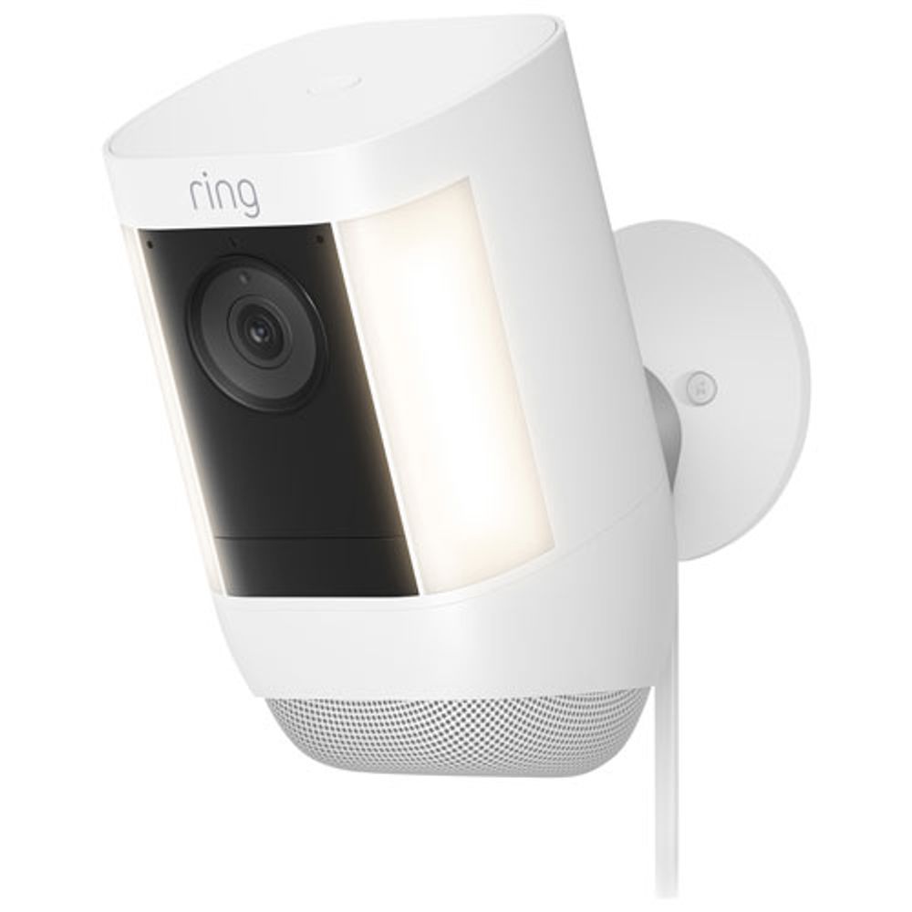 Ring Spotlight Cam Pro Wired 1080p HD IP Camera - White