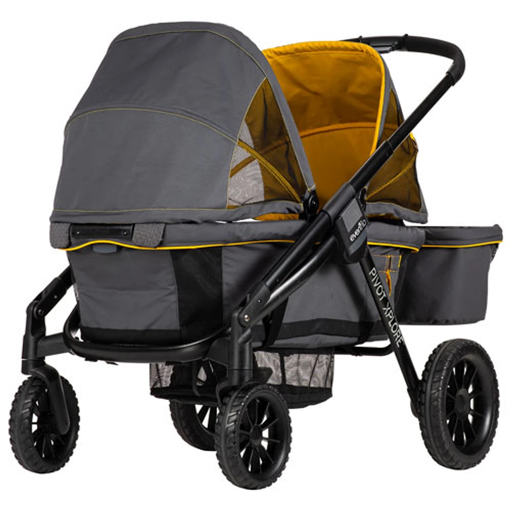 Evenflo Pivot Xplore Double Stroller Wagon - Grey