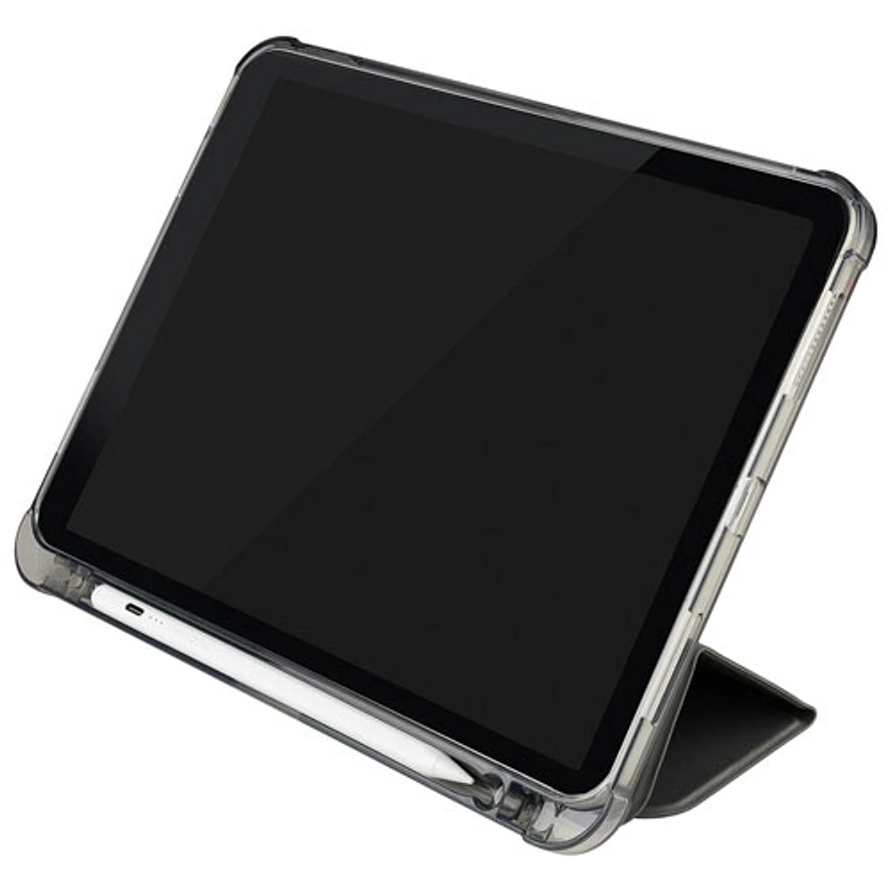 Étui folio satiné de Tucano Milano Italy pour iPad 11 po (A16)/iPad 10,9 po (10e génération) - Gris