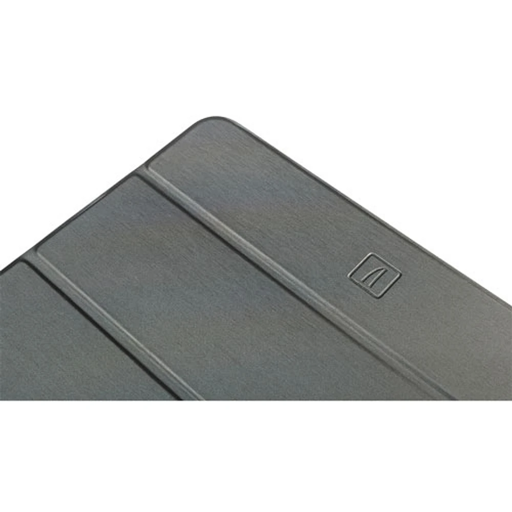Étui folio satiné de Tucano Milano Italy pour iPad 11 po (A16)/iPad 10,9 po (10e génération) - Gris