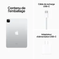 iPad Pro 11 po Go Wi-Fi et 5G d'Apple avec TELUS (4e gén.) - Argent