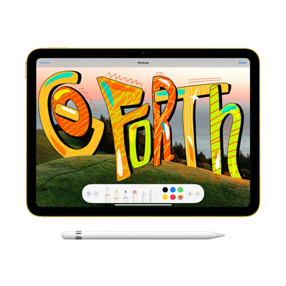 TELUS Apple iPad 10.9" 256GB with Wi-Fi & 5G (10th Generation) - Silver - Monthly Financing