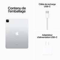 iPad Pro de 12,9 po To Go d'Apple Wi-Fi et 5G avec TELUS (6e génération) - Argent