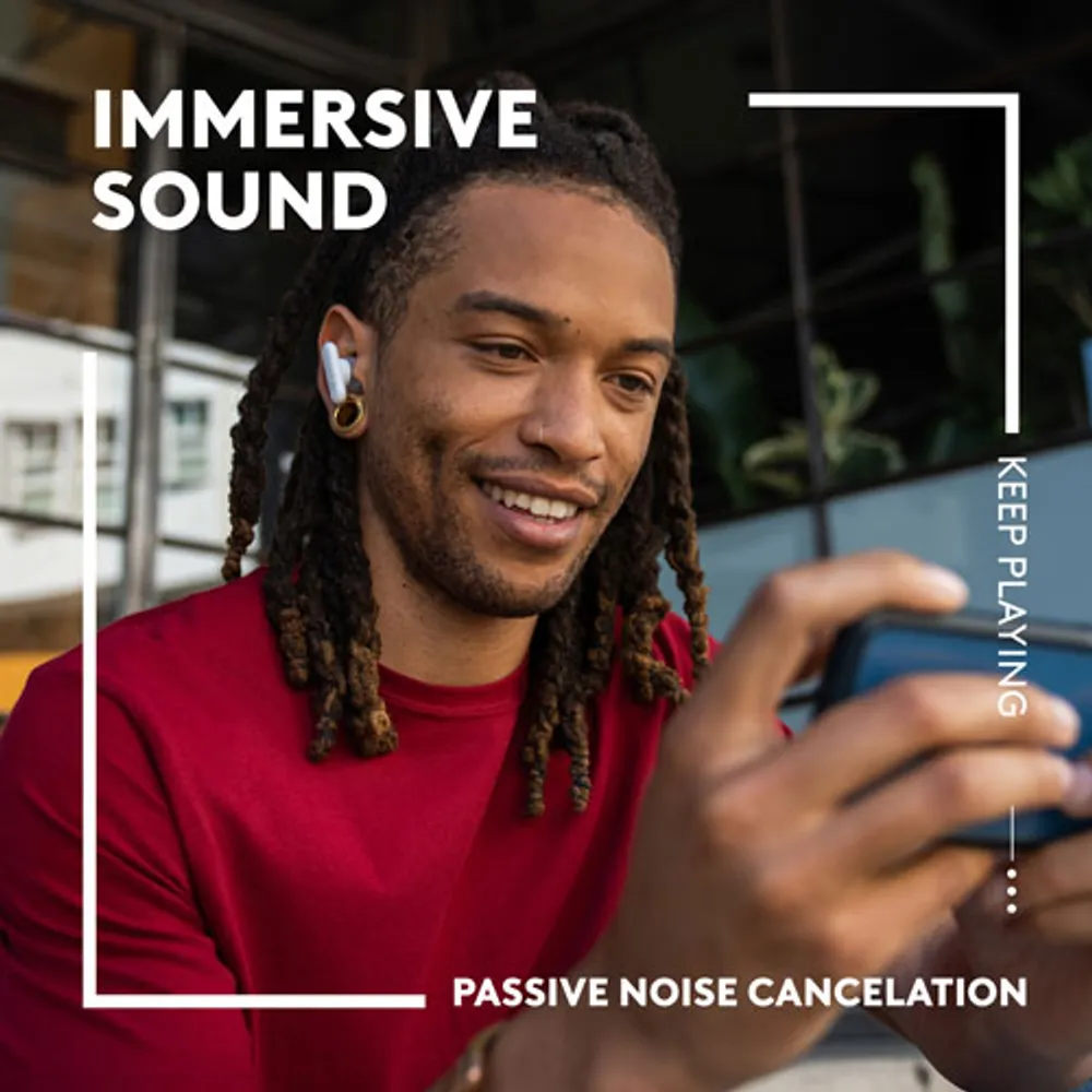 Logitech G FITS In-Ear Sound Isolating True Wireless Earbuds - White