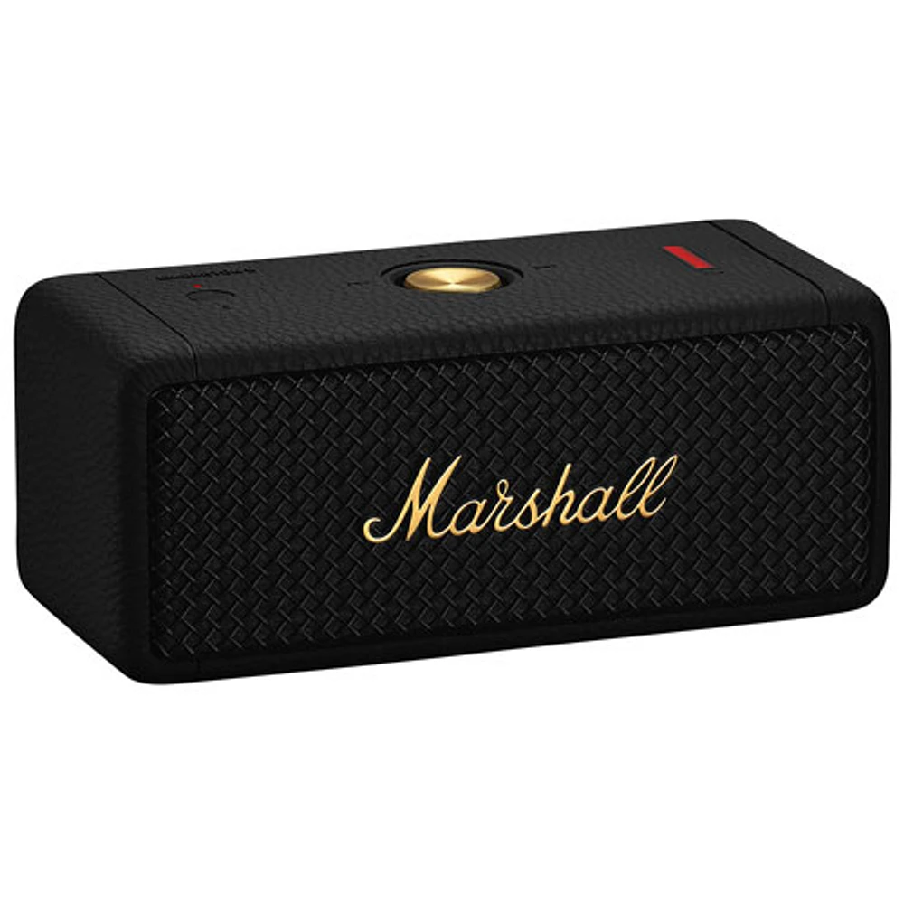 Haut-parleur sans fil Bluetooth étanche Emberton II de Marshall - Noir/Laiton