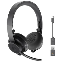 Casque d'écoute sans fil à suppression du bruit Zone 900 de Logitech - Graphite