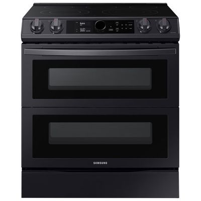 Open Box - Samsung 30" 6.3 Cu. Ft. Double Oven Slide-In Electric Range(NE63T8751SG)- Perfect Condition