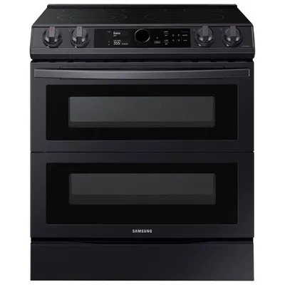 Open Box - Samsung 30" 6.3 Cu. Ft. Double Oven Slide-In Electric Range(NE63T8751SG)- Perfect Condition