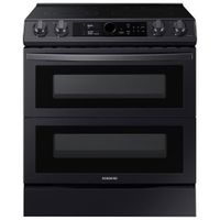 Open Box - Samsung 30" 6.3 Cu. Ft. Double Oven Slide-In Electric Range(NE63T8751SG)- Perfect Condition