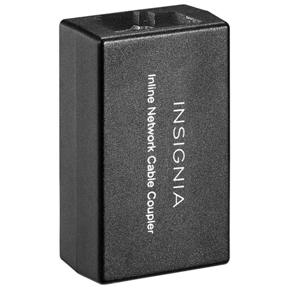 Insignia Cat-6 RJ45 Ethernet Network Cable Coupler Adapter - Black - Only at Best Buy