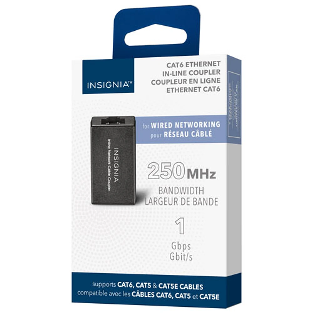 Coupleur de ligne pour câble réseau RJ45 Cat-6 d'Insignia - Noir - Exclusivité de Best Buy