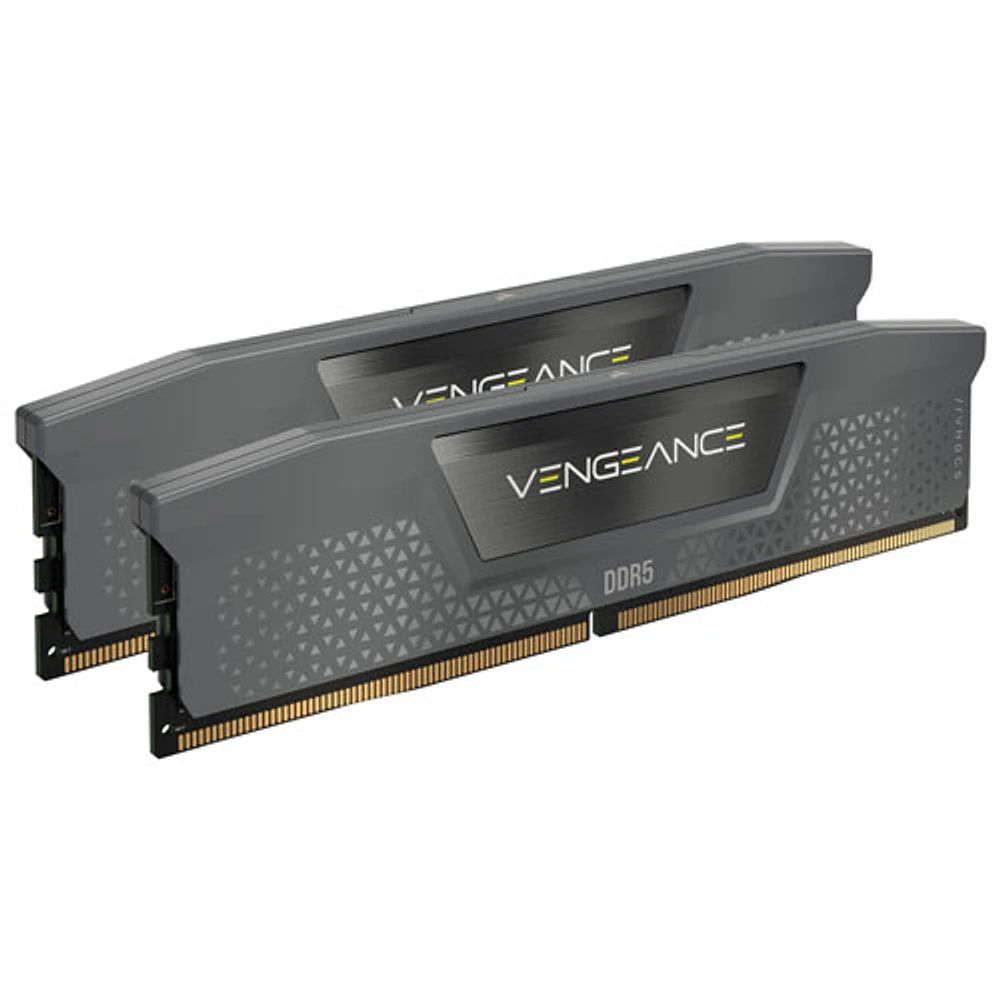 Mémoire d'ordinateur de bureau DDR5 5200 MHz 32 Go (2 x 16 Go) Vengeance de Corsair pour carte mère d'AMD (CMK32GX5M2B5200Z40)