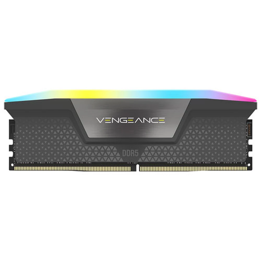 Mémoire d'ordinateur de bureau DDR5 5200 MHz 32 Go (2 x 16 Go) Vengeance de Corsair pour carte mère d'Intel (CMH32GX5M2B5200C40)
