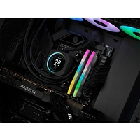 Mémoire d'ordinateur de bureau DDR5 5200 MHz 32 Go (2 x 16 Go) Vengeance de Corsair pour carte mère d'Intel (CMH32GX5M2B5200C40)