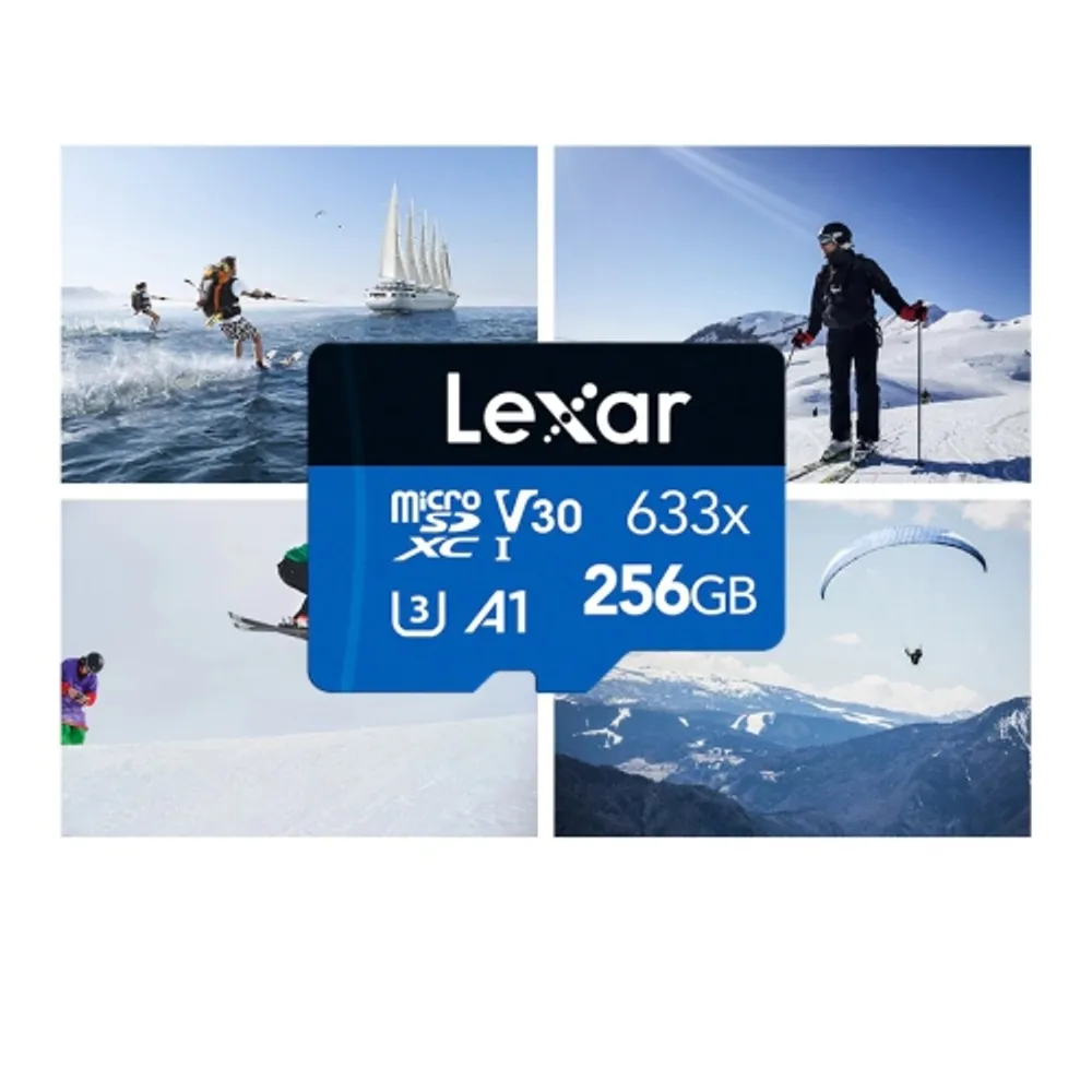 Lexar 64GB High-Performance 633x UHS-I microSDXC Memory Card with SD Adapter