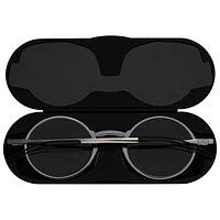 ThinOptics Manhattan Reading Glasses with Milano Case - 2.5 Strength - Clear