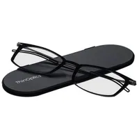 ThinOptics Brooklyn Reading Glasses with Milano Case - 1.5 Strength - Black