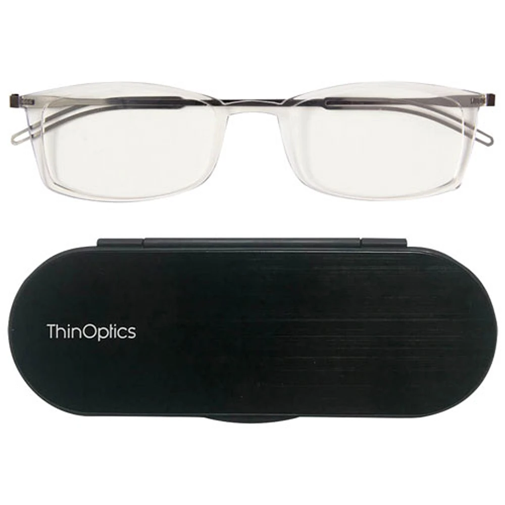 ThinOptics Brooklyn Reading Glasses with Milano Case - Strength