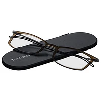 ThinOptics Brooklyn Reading Glasses with Milano Case - Strength