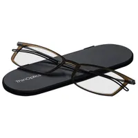 ThinOptics Brooklyn Reading Glasses with Milano Case - 1.5 Strength - Tortoise