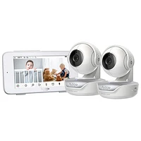 Hubble Nursery Pal Deluxe Twin 5" Smart Baby Monitor w/ Night Vision & 2 Way Communication (HCTNPDL2-CA)