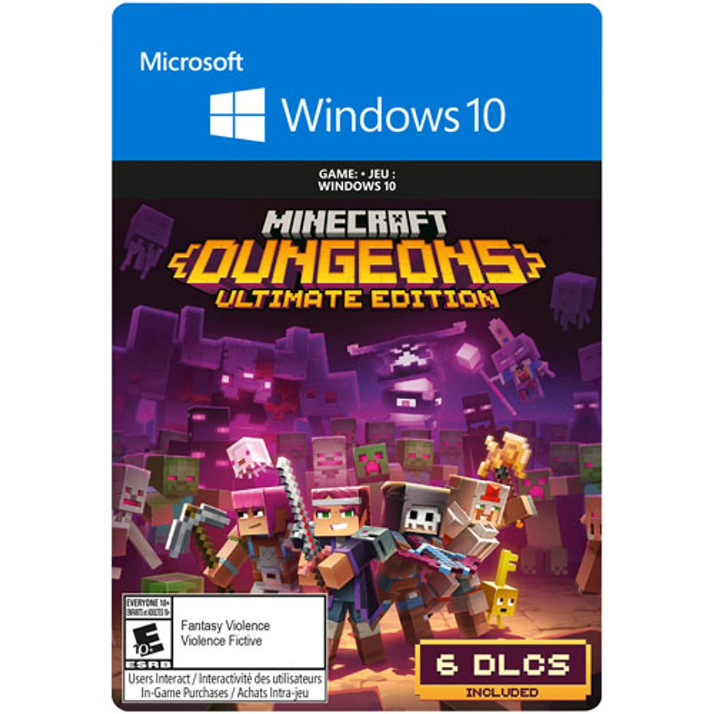 Minecraft Dungeons Ultimate Edition (Windows) - Téléchargement numérique