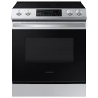 Open Box - Samsung 30" 6.3 Cu Ft Slide-In Induction Range (NE63B8411SS/AC) - Stainless - Scratch & Dent