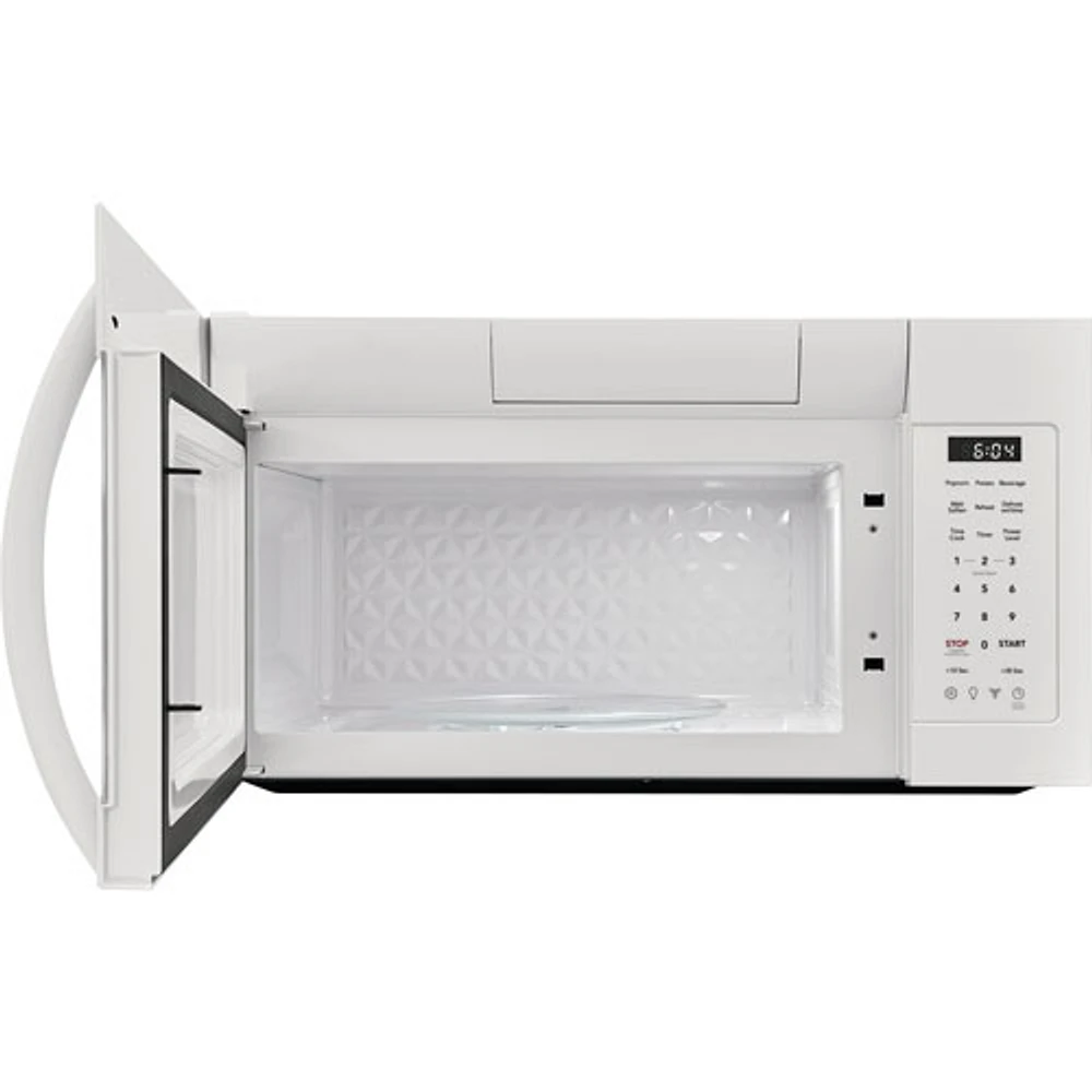 Four à micro-ondes à hotte intégrée de Frigidaire - 1,8 pi³ - Blanc