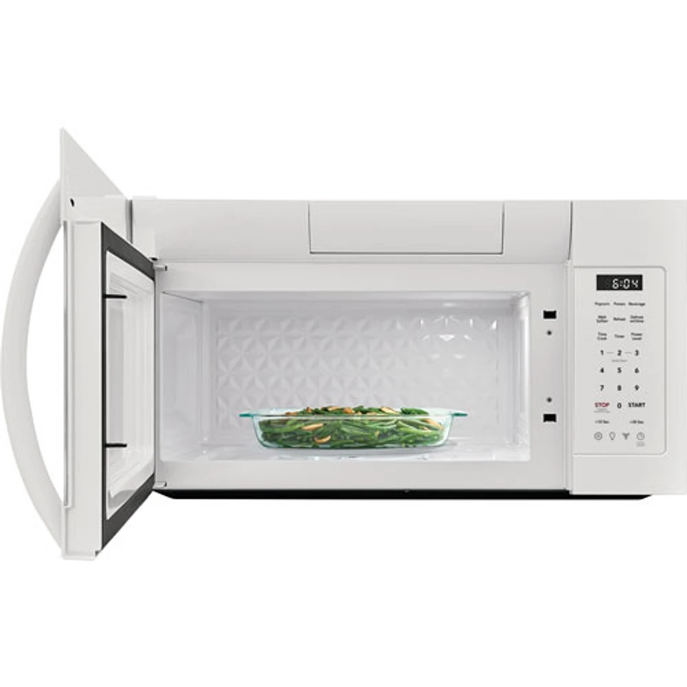 Four à micro-ondes à hotte intégrée de Frigidaire - 1,8 pi³ - Blanc
