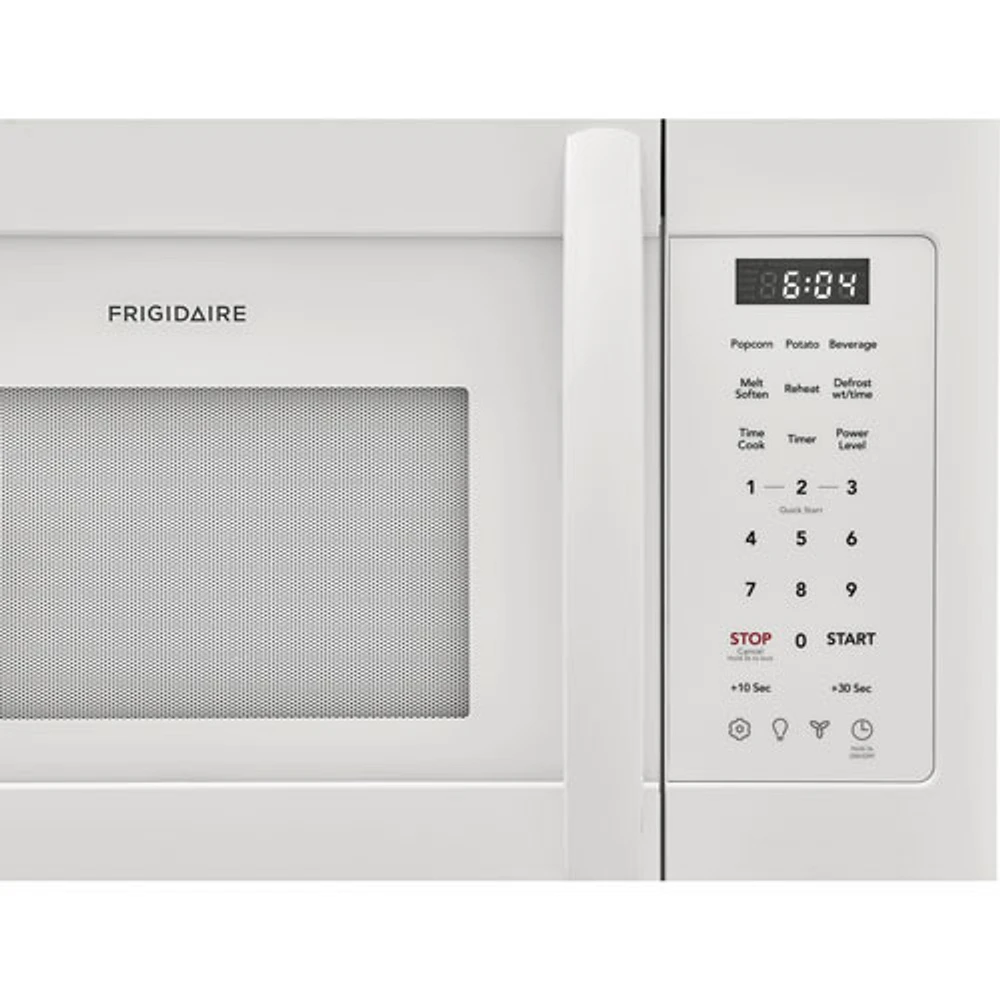 Four à micro-ondes à hotte intégrée de Frigidaire - 1,8 pi³ - Blanc