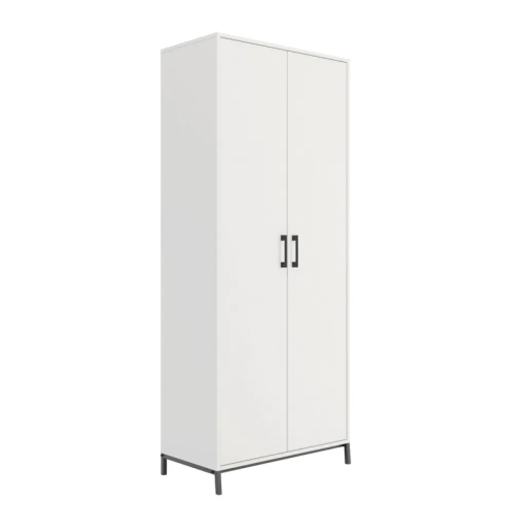 Sauder HomePlus 2-Barn Door Engineered Wood Narrow Storage Cabinet