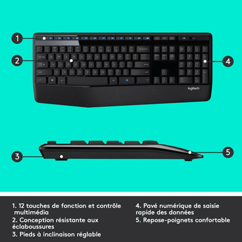 Logitech MK345 Wireless Optical Keyboard & Mouse Combo